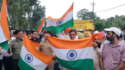 Tiranga rally taken out with great fanfare in Pilibhit