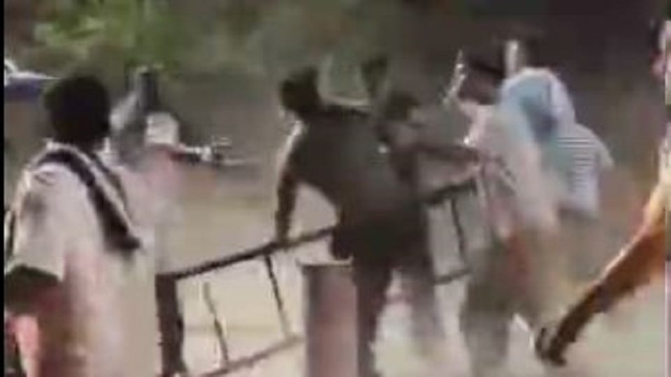 Shopkeeper Chases Devotee with Sickle During Giriraj Parikrama, Stampede Video Goes Viral