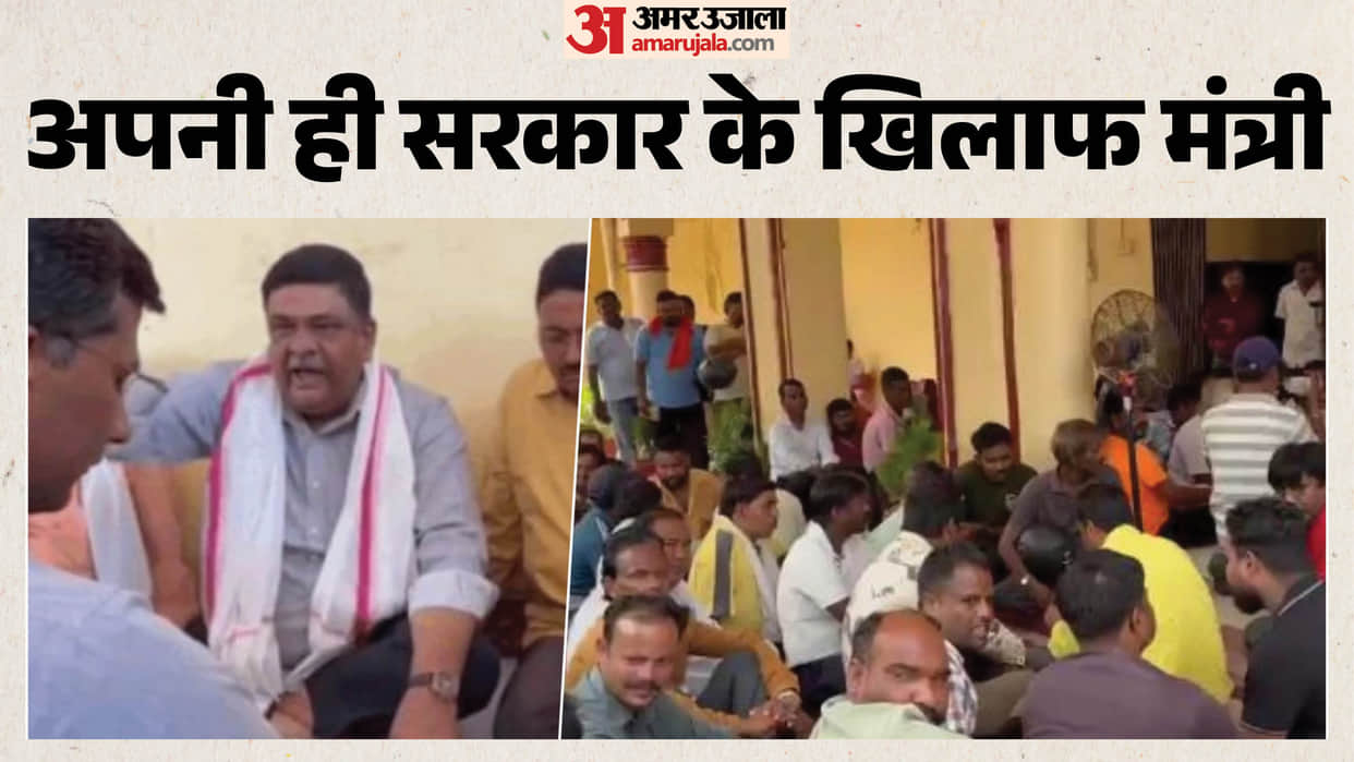 Alwar: Political Tensions Rise, Minister Sanjay Sharma Joins Sanitation Workers’ Protest, Rebukes Officials