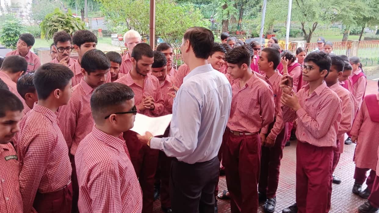 Visually impaired students Protest ends Students agreed after reviewing the written assurance NIEPVD Dehradun