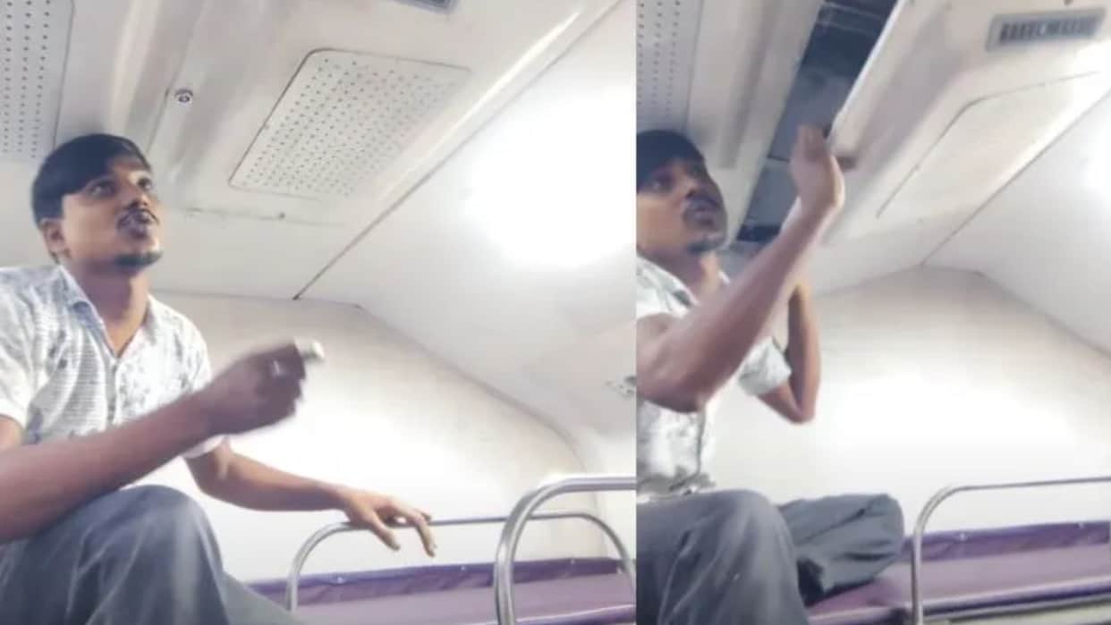 Railway AC Coach Shock Passengers Garbage Found Inside Air Duct Viral Video Sparks Civic Sense