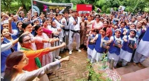 Girls Learn Self-Defense Skills in Agra Trained in Martial Arts and Escape Techniques