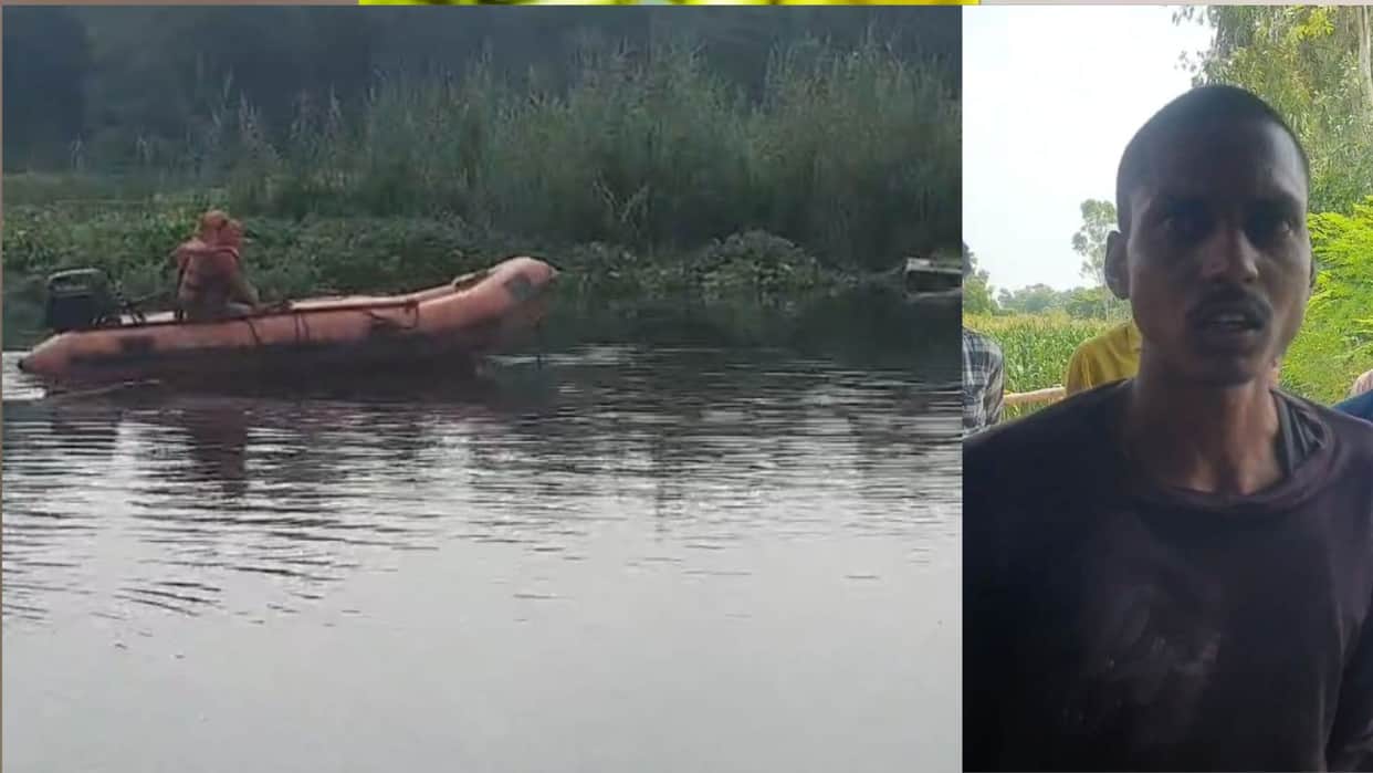 Young man jumps into Kuano River in Sikriganj, Gorakhpur; search operation underway for six hours.