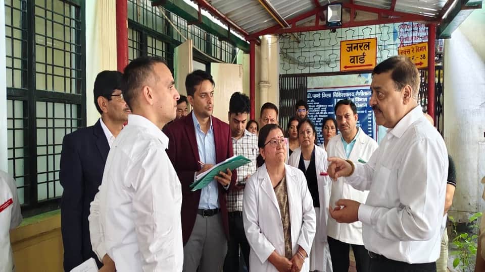 Health Secretary and Additional Secretary inspected BD Pandey Hospital