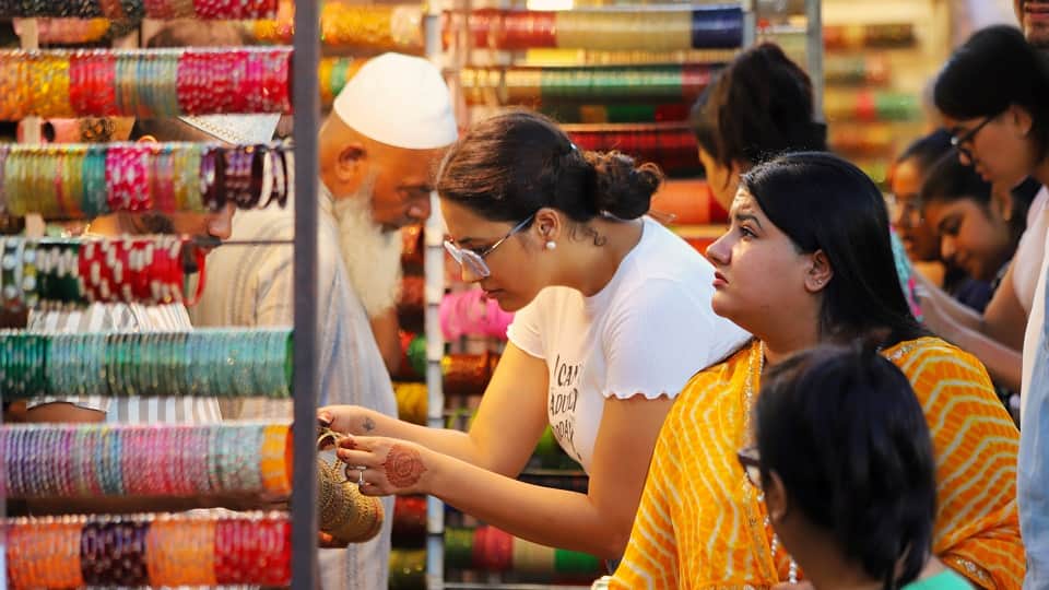 Shopping surges ahead of Hariyali Teej; shops across Delhi decked up