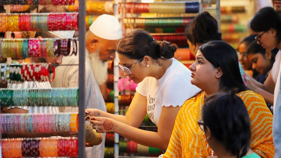 Shopping surges ahead of Hariyali Teej; shops across Delhi decked up