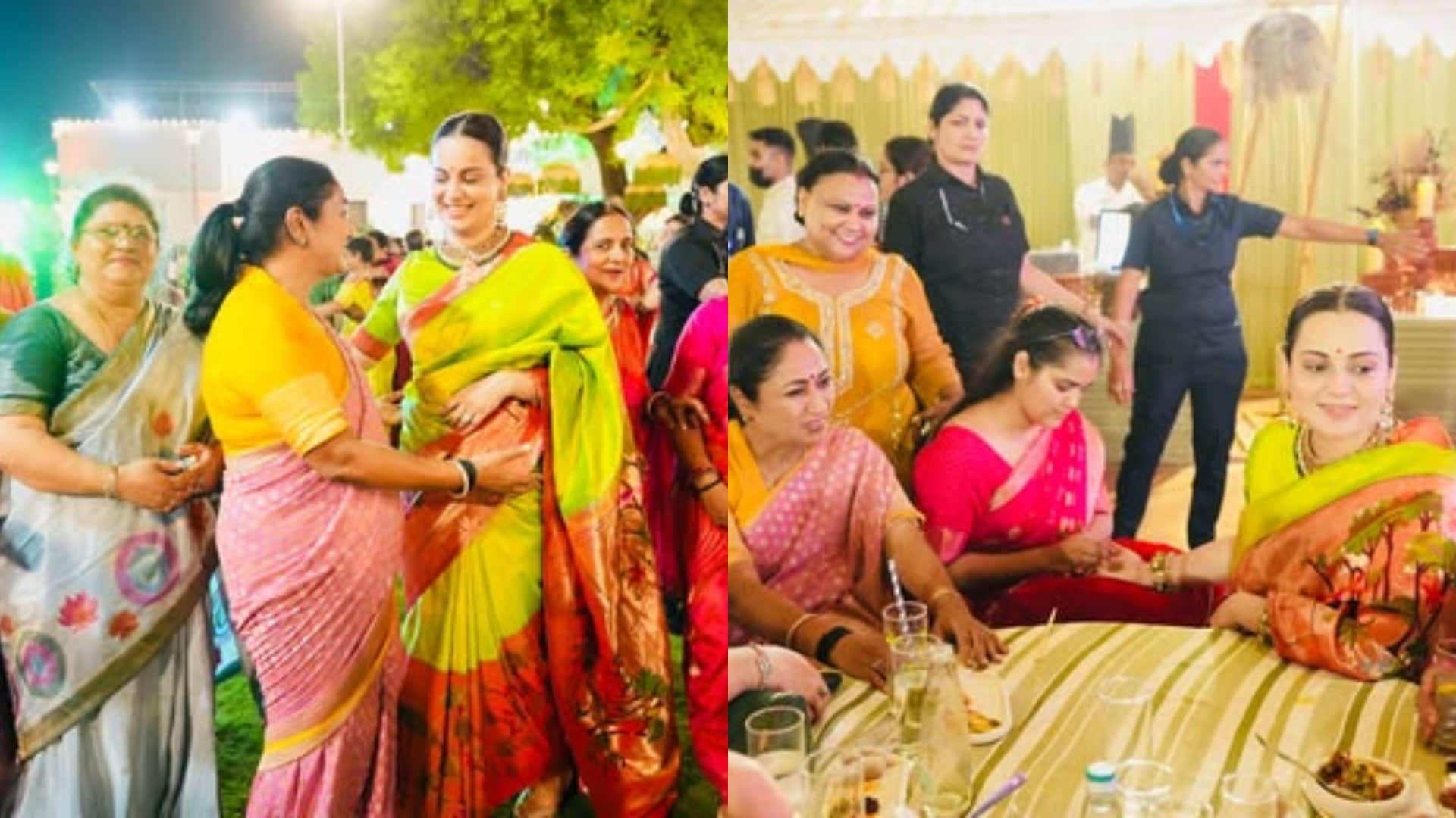Kangana Ranaut Celebrated Teej With Delhi CM Rekha Gupta Share Unseen Pictures