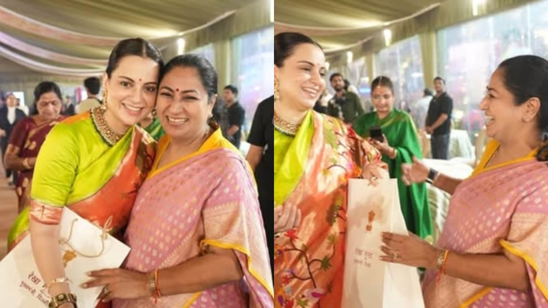 Kangana Ranaut Celebrated Teej With Delhi CM Rekha Gupta Share Unseen Pictures
