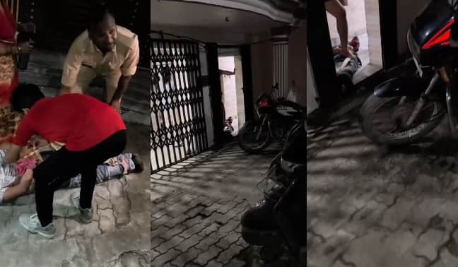 Kanpur Youth brutally punished for creating ruckus hands and feet tied as he was made to lie outside house