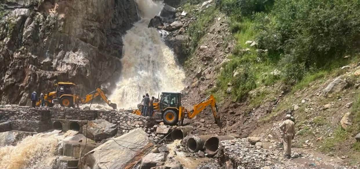 Flash floods after rain in Kishtwar