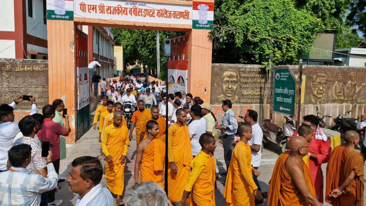 Tiranga Yatra taken out from Queens Inter College under Maa Tujhe Pranam initiative to mark Independence Day 2