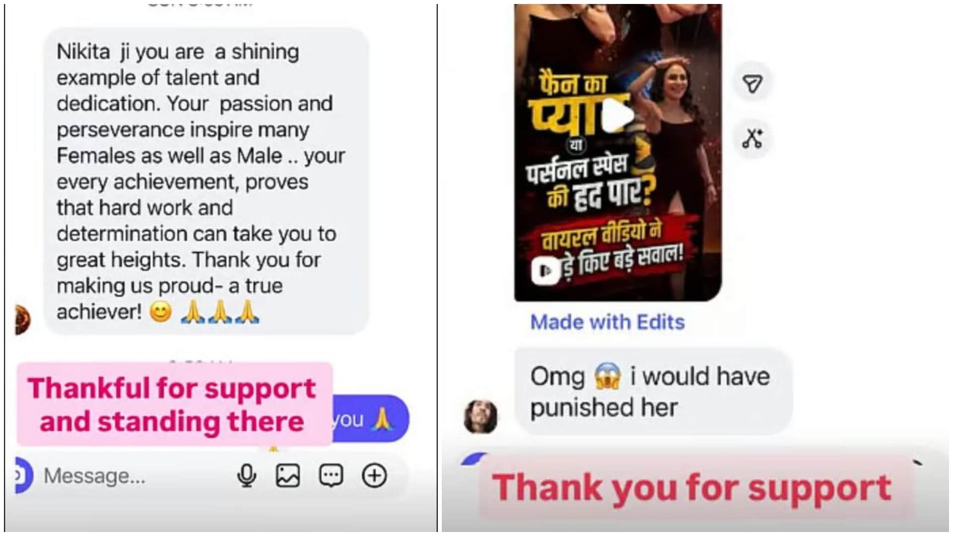 Nikita Rawal Breaks Silence After VIRAL Video Shows Female Fan Kissing Her On Lips