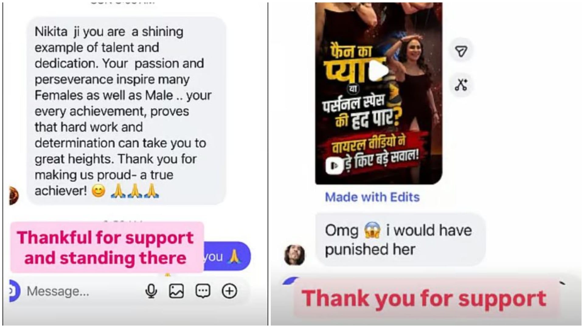 Nikita Rawal Breaks Silence After VIRAL Video Shows Female Fan Kissing Her On Lips