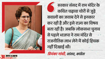 प्रियंका गांधी, कांग्रेस सांसद