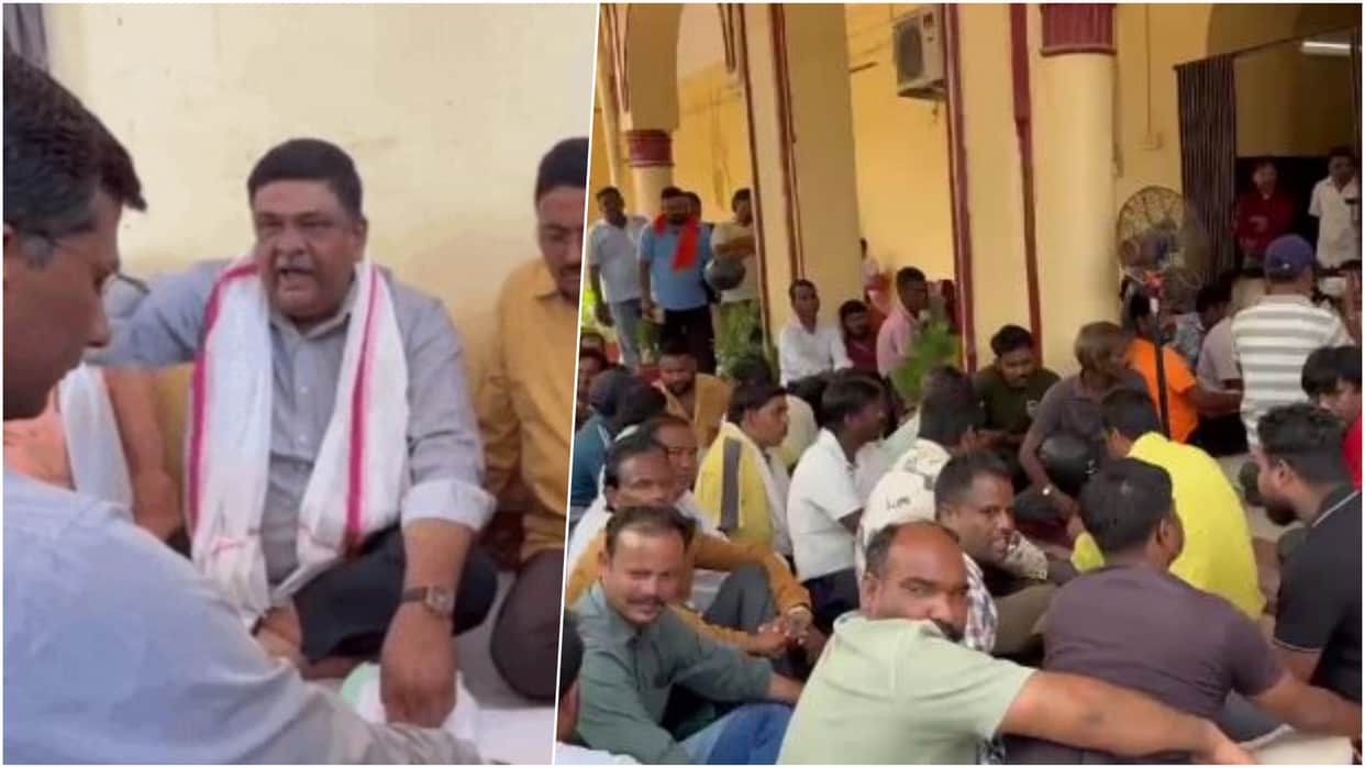 Alwar: Political Tensions Rise, Minister Sanjay Sharma Joins Sanitation Workers’ Protest, Rebukes Officials