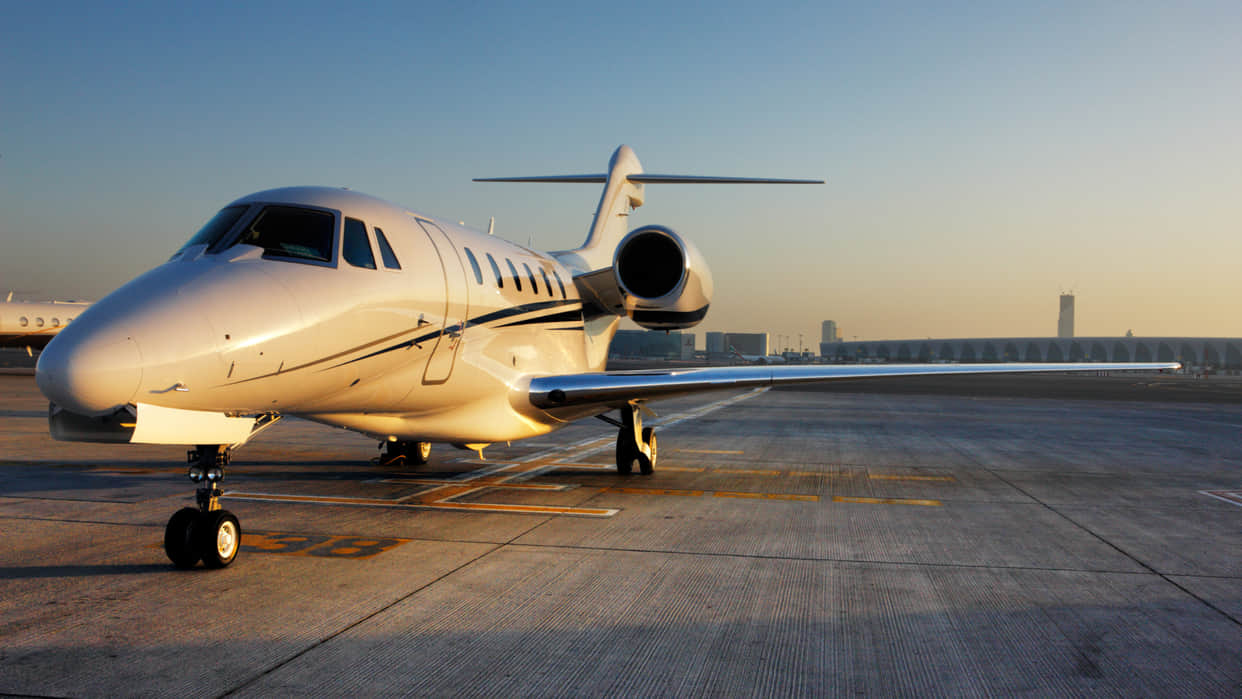 Milan airport private jet approaching runway as car suddenly crosses its path viral video
