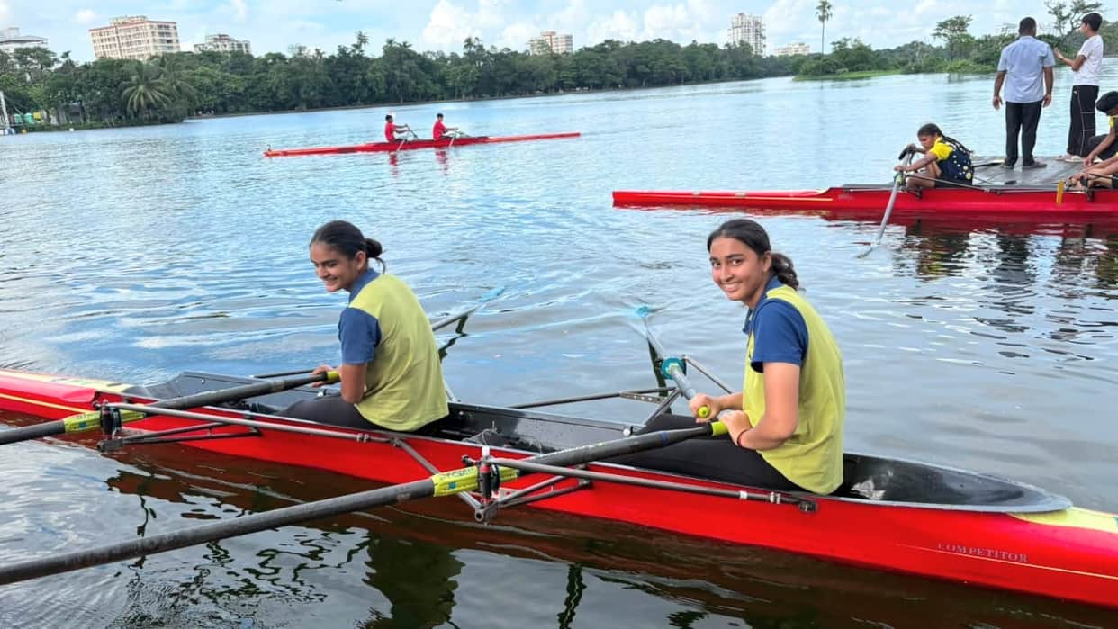 Himachal's daughters shine in rowing; win gold at the National Sub-Junior Championship.