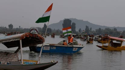 Tiranga rallies held across Kashmir lg says Tricolour flying high as India's living conscience Srinagar