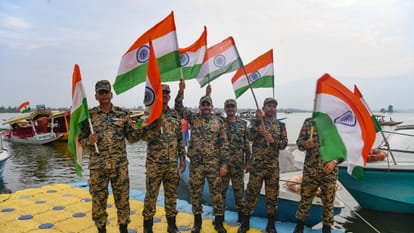 Tiranga rallies held across Kashmir lg says Tricolour flying high as India's living conscience Srinagar