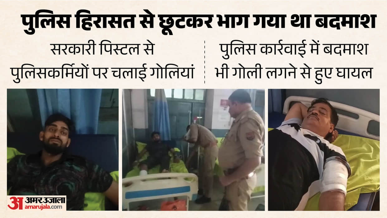 118-Case Criminal Snatches Police Pistol on Yamuna Expressway Shoots Cop Injured in Encounter