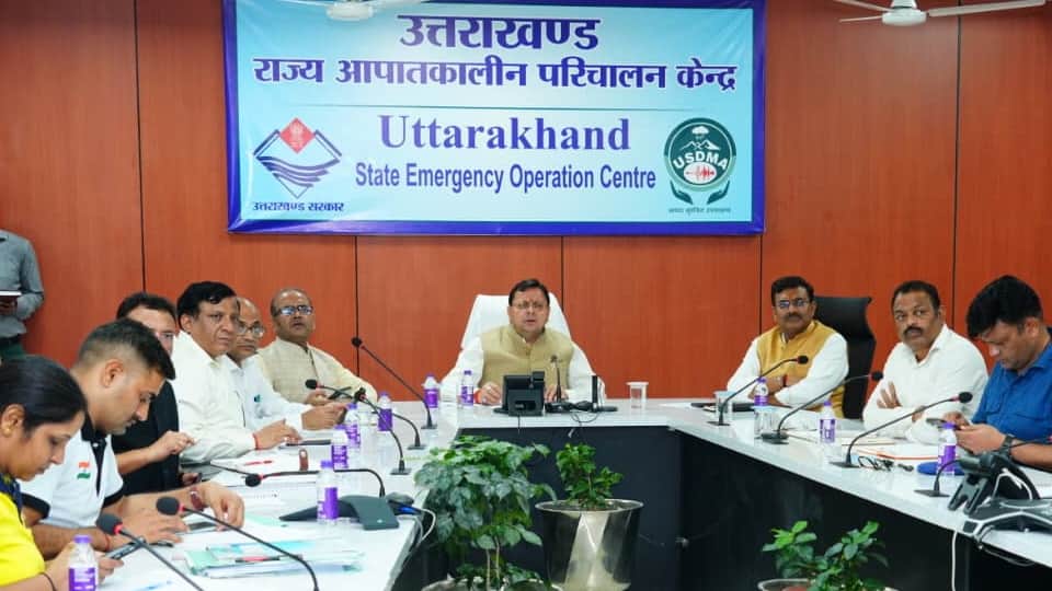 Chamoli Tunnel Landslide CM Dhami visits disaster operations center late at night to take stock of the situati