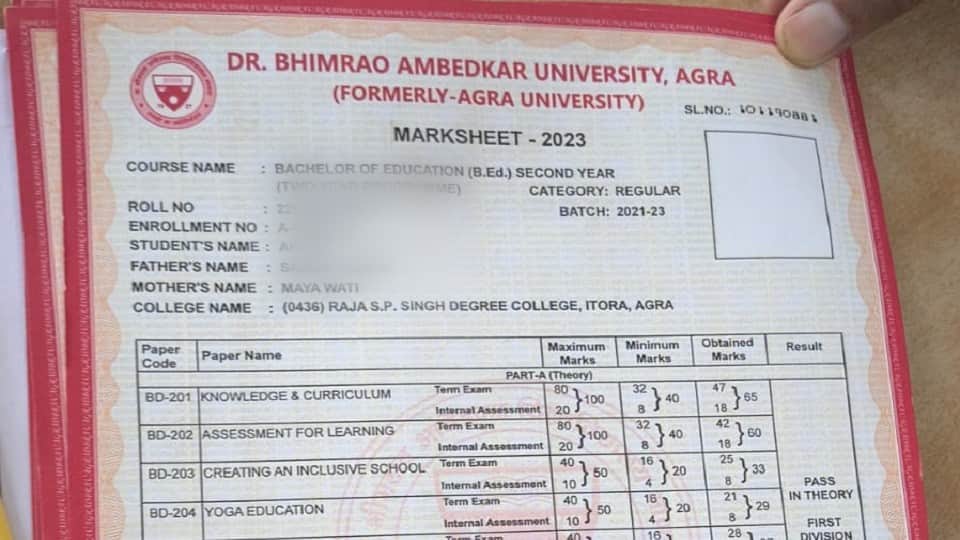 B.Ed Students in Trouble: Marksheets Issued Without Photos Verification Becomes a Hurdle
