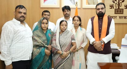 CM Samrat Chaudhary announces a job for a family member of Bharat Tiwari and financial assistance for the fami