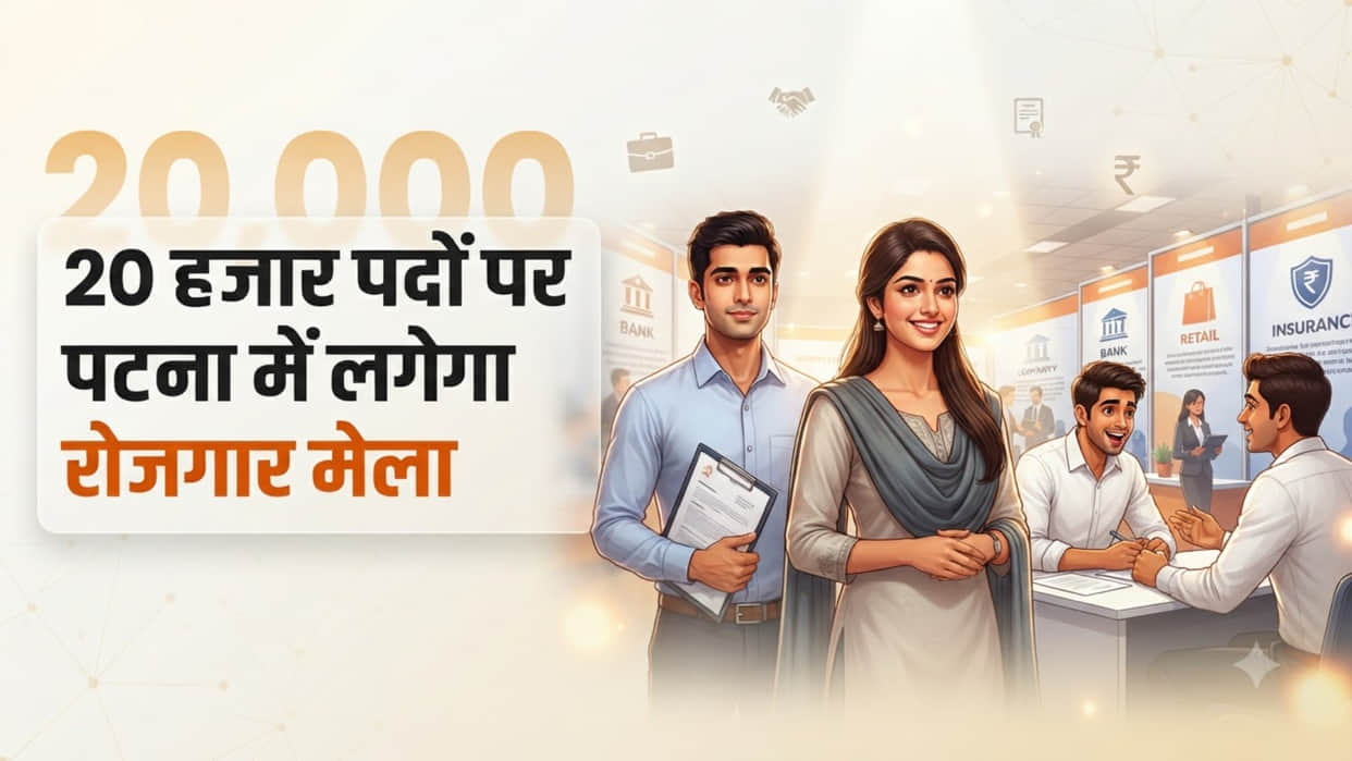 Bihar Rojgar Mela 2026: Massive Recruitment Drive for 20,000 Posts, Registration Underway
