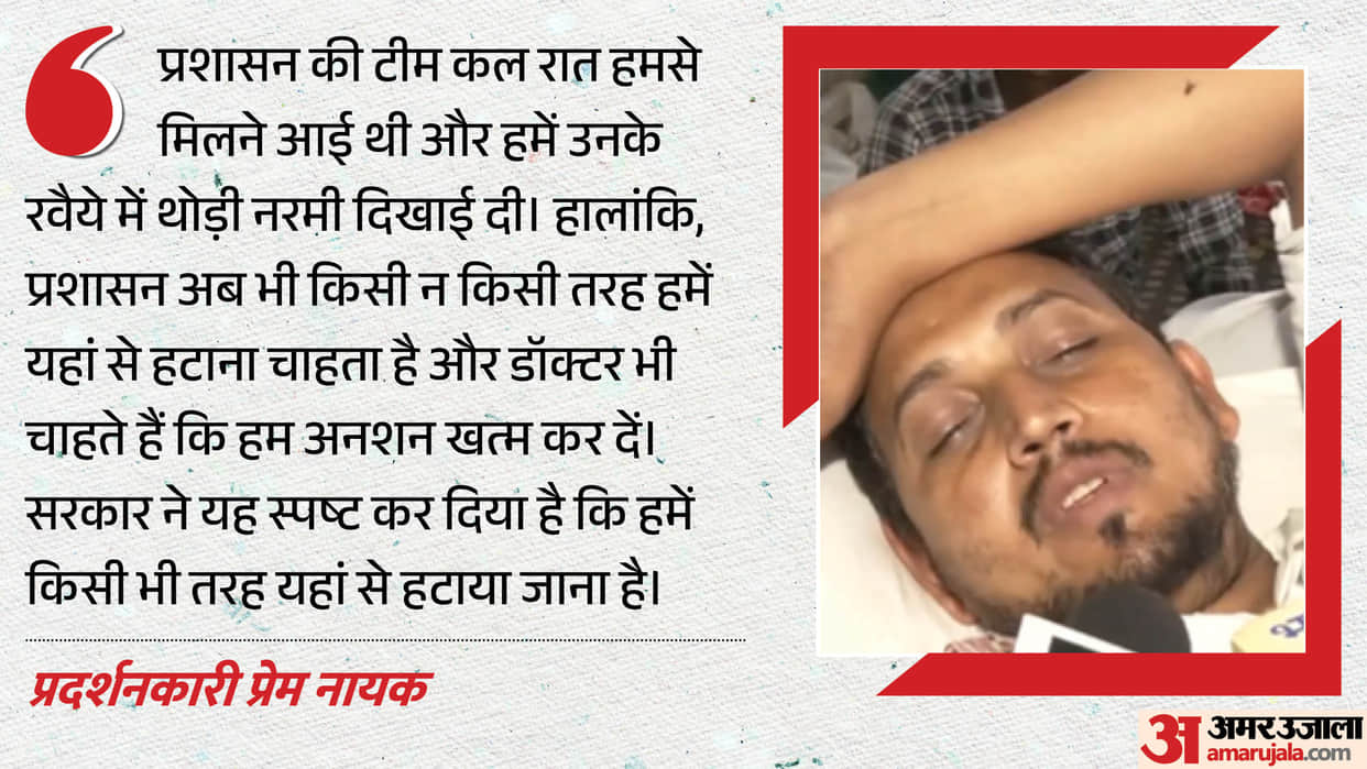 jpsc jssc student protest ranchi 20th day prem nayak hunger strike cbi investigation demand