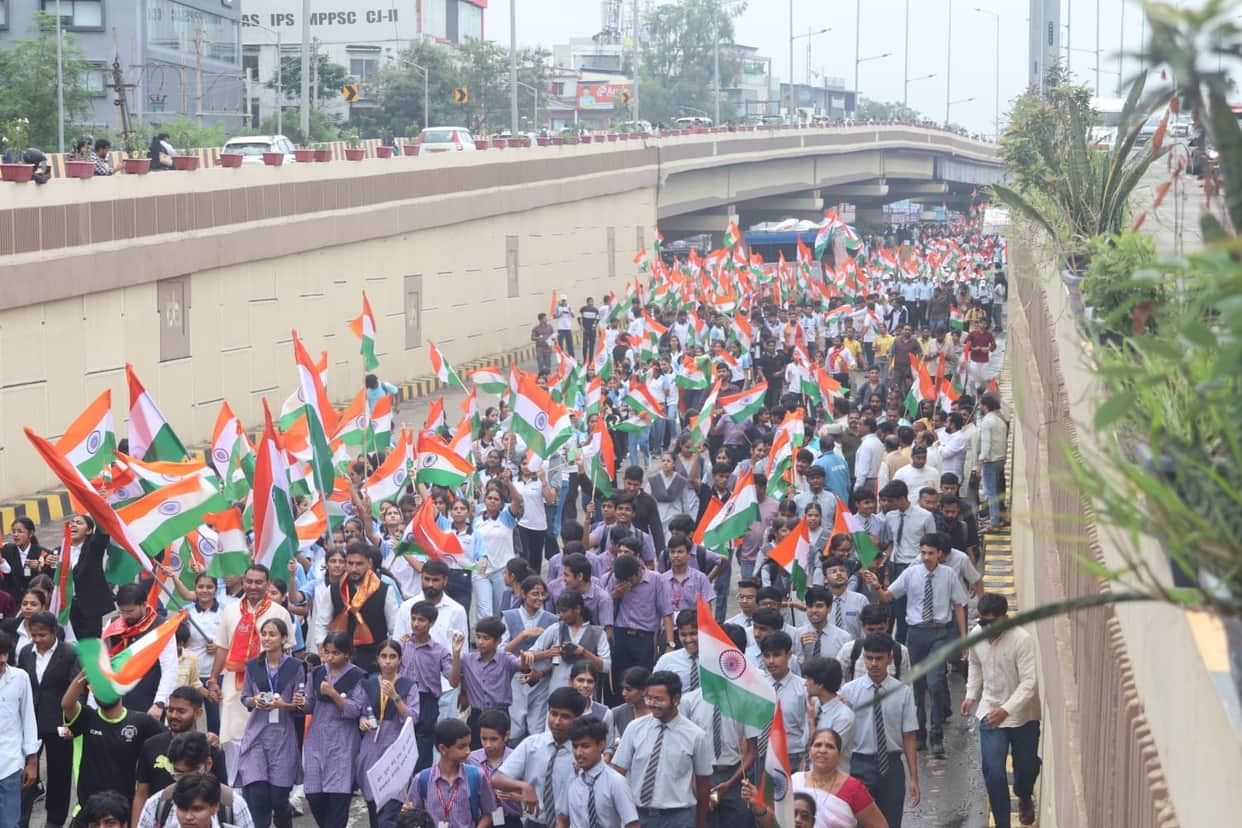 Indore News: Youth took out a Tiranga Yatra in the area that had witnessed a major Gen Z movement.