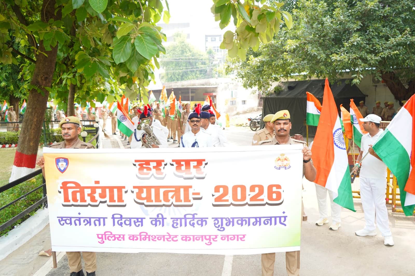 Kanpur Police Takes Out Tiranga Yatra, Appeals to People