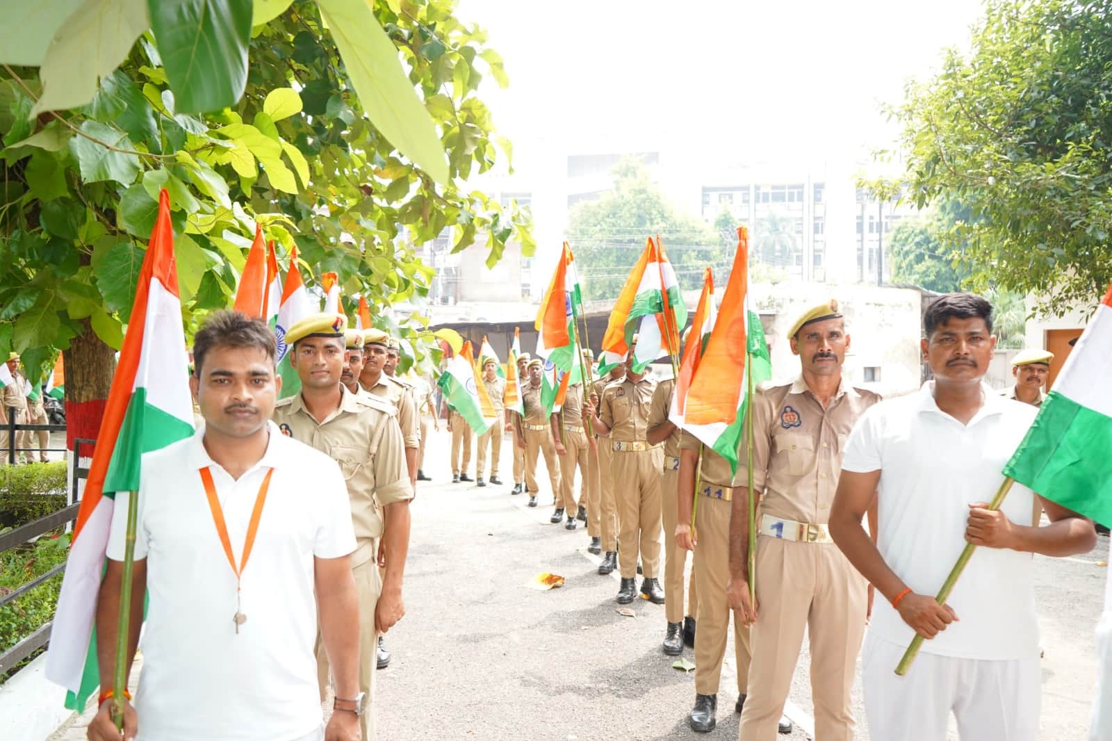 Kanpur Police Takes Out Tiranga Yatra, Appeals to People