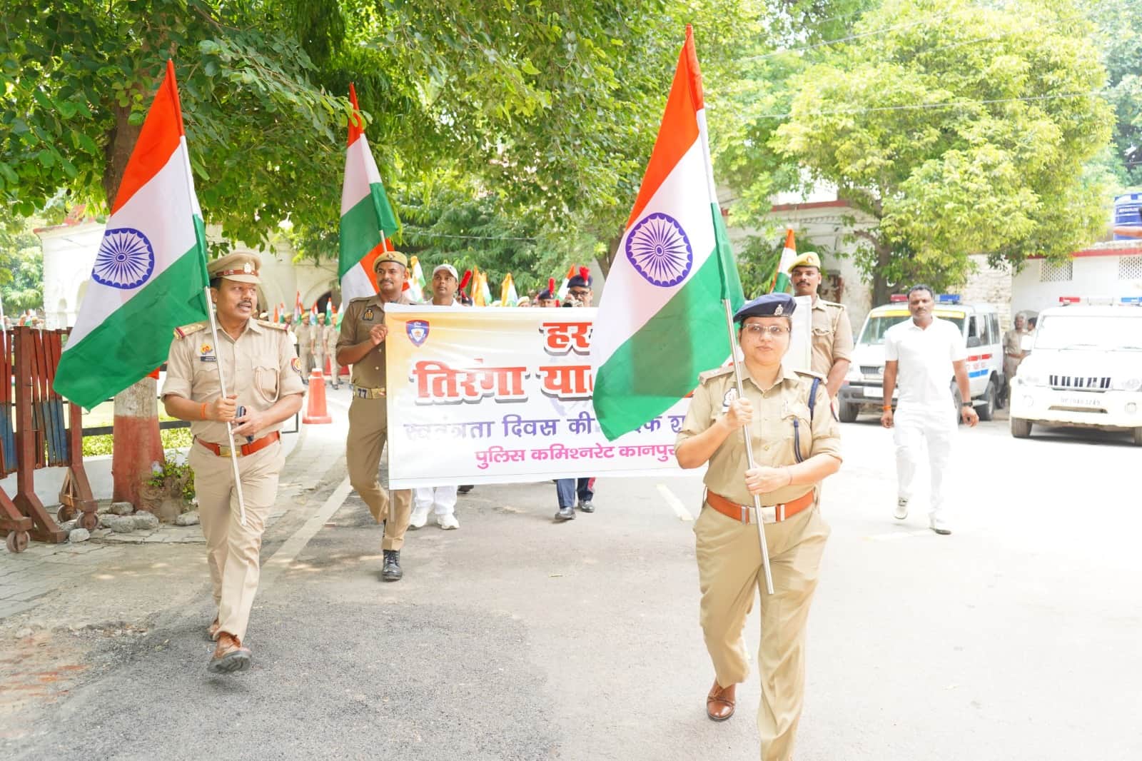 Kanpur Police Takes Out Tiranga Yatra, Appeals to People