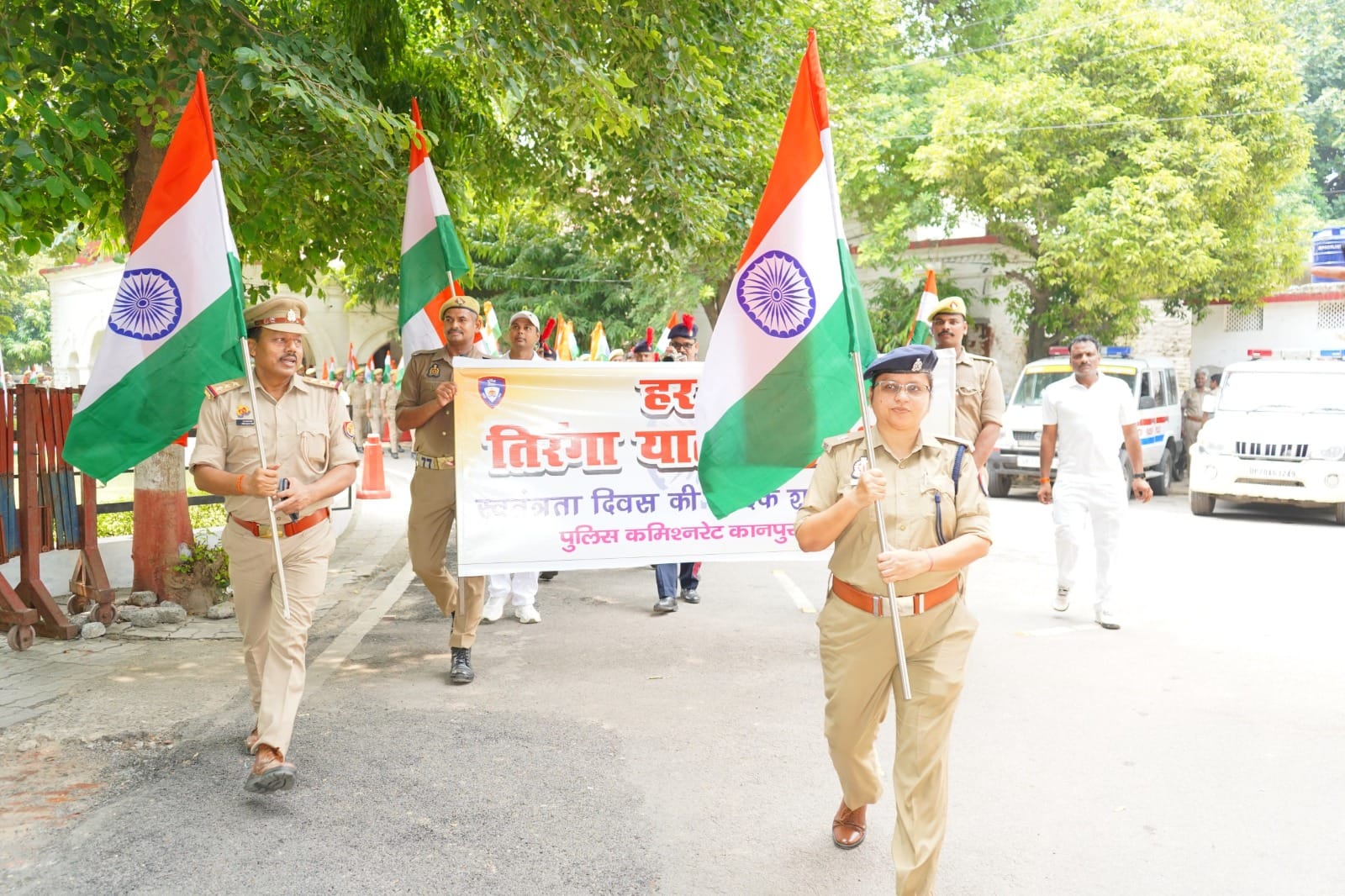 Kanpur Police Takes Out Tiranga Yatra, Appeals to People