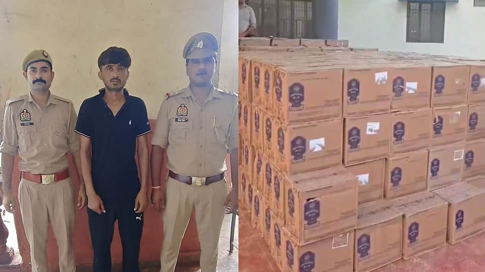 Liquor worth 45 lakh being smuggled in truck seized