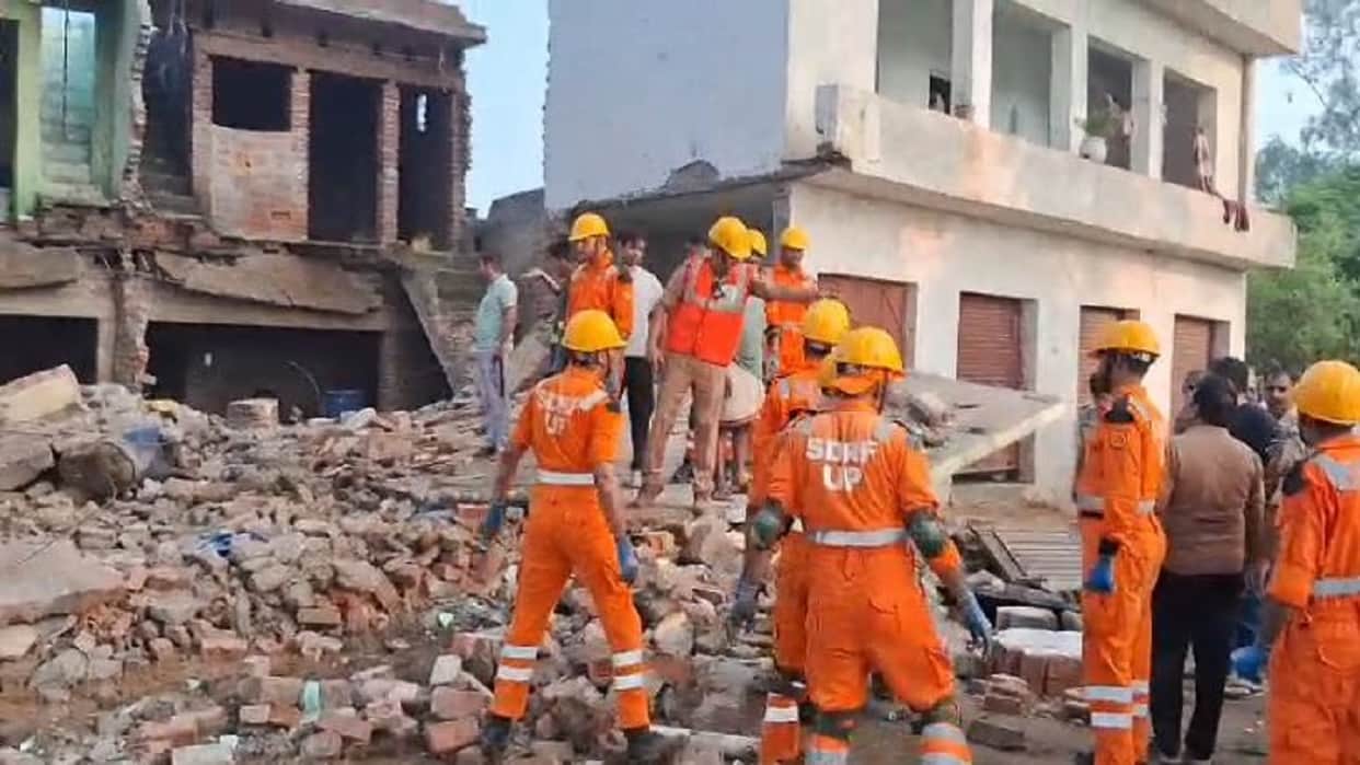 woman dies and three animals killed due to two-storey house collapses in Budaun