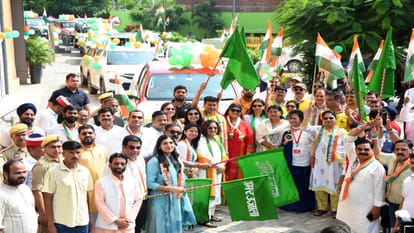 Tiranga vahan rally held in Bareilly