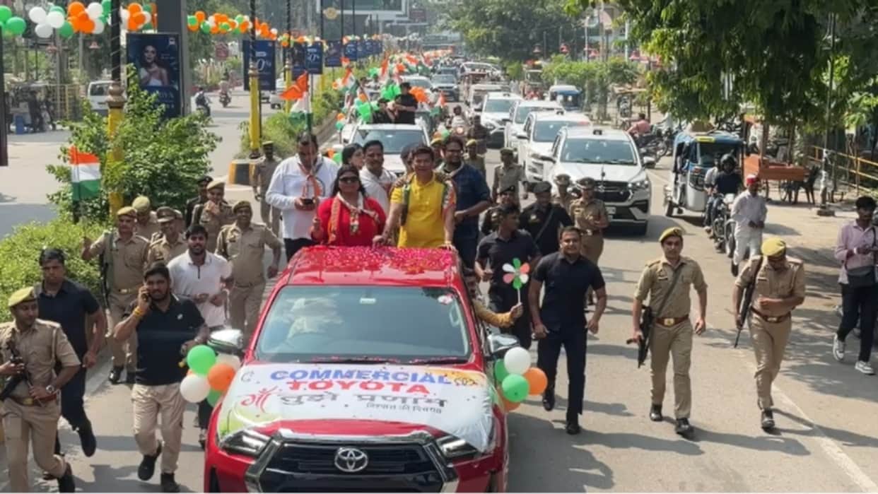 Tiranga vahan rally held in Bareilly