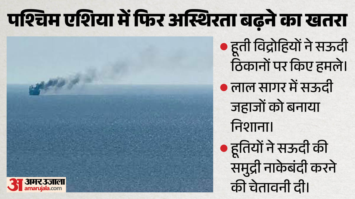 West Asia: क्या पश्चिम एशिया में फिर बिगड़ेंगे हालात? लाल सागर में हूती लड़ाकों ने सऊदी जहाजों को बनाया निशाना