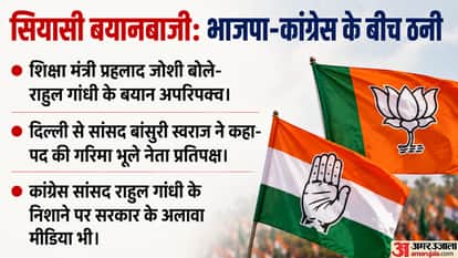 राहुल गांधी के बयान पर भाजपा और कांग्रेस आमने-सामने