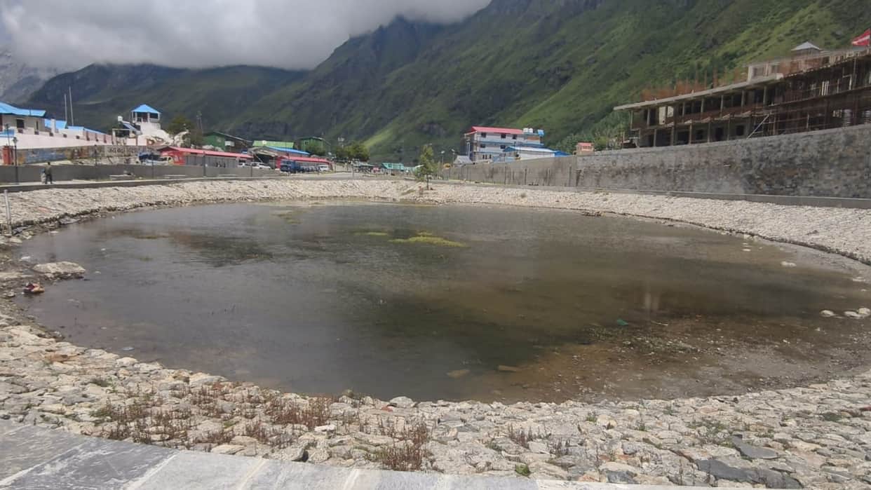 Badrinath  Sheshnetra Lake begins to dry up water level did not rise even during the rains