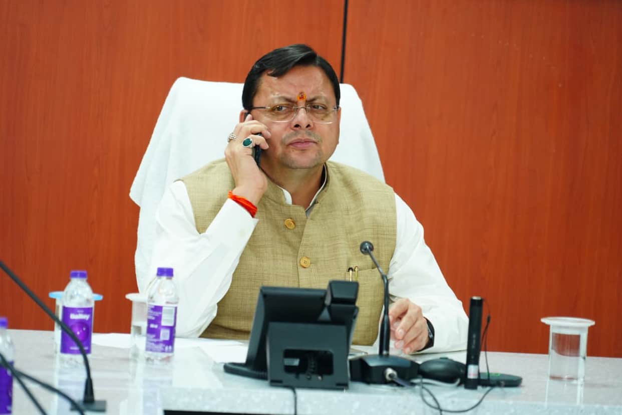 CM Dhami spoke to the Chief Ministers of Jharkhand and Chhattisgarh over the phone Chamoli Tunnel Landslide