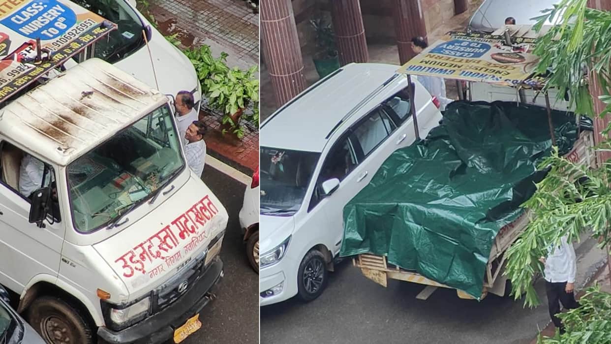 issue of Gwalior's roads reached the High Court; Municipal Corporation arrived with mini-truck full of records
