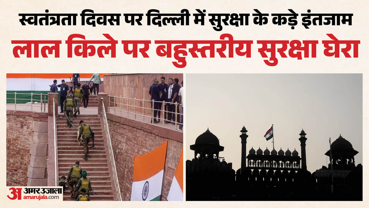 security tight at Red Fort over 1000 AI cameras will keep watch for threats