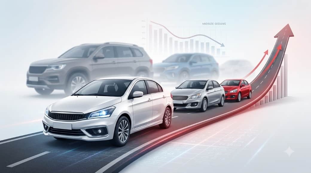 Sedan Sales Rise July 2026, Entry-Level Models Lead, Mid-Size Sedans Struggle