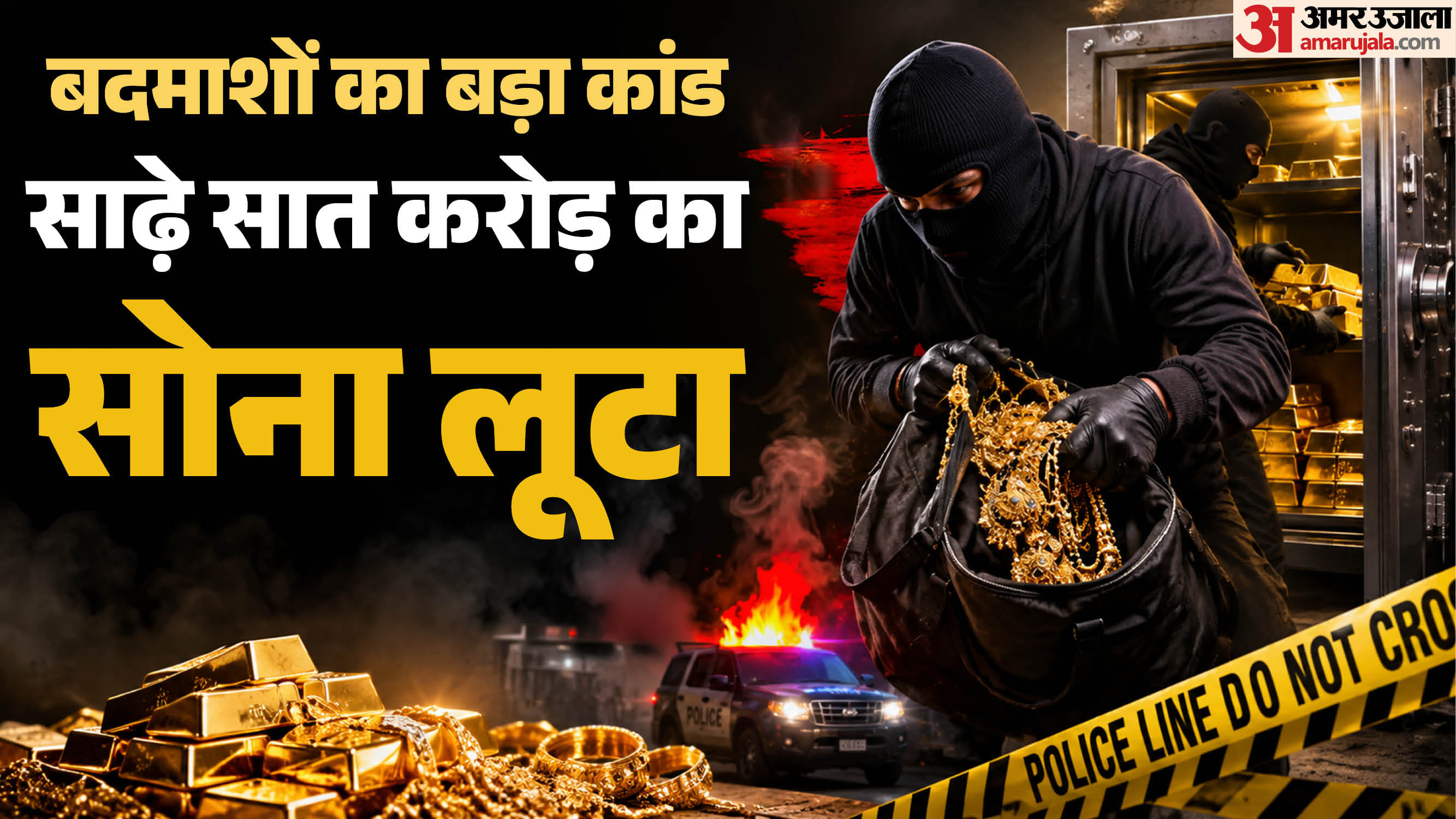 रतलाम में पांच किलो सोना लूटे जाने का मामला सामने आया है।
