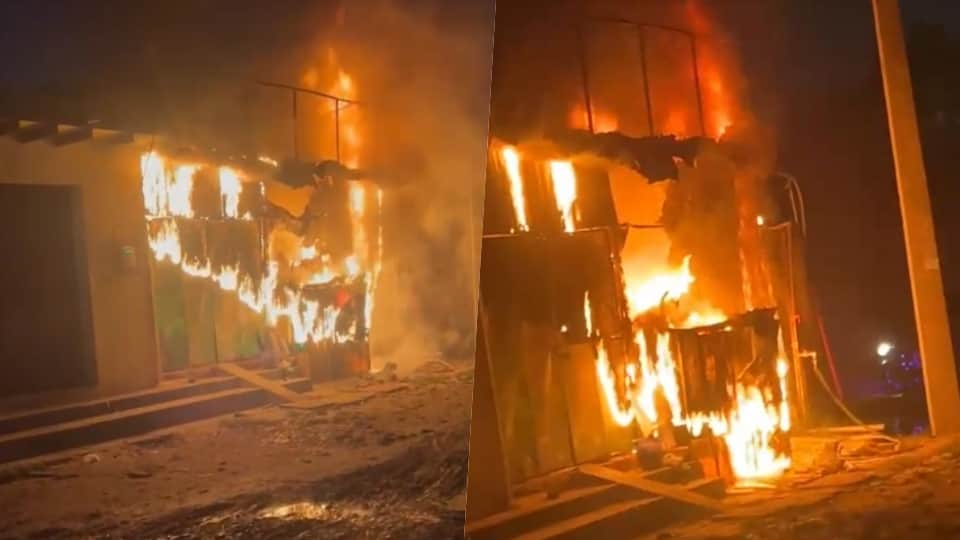 Fire breaks out at a shop in Shahberi's furniture market; young man dies of suffocation