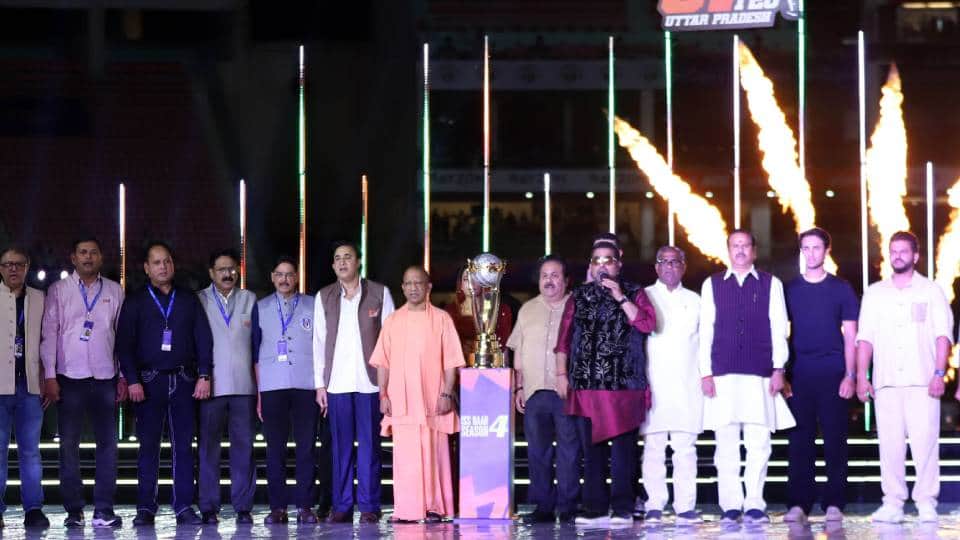 UP T20 League kicks off with bang Shankar Mahadevan and Jasmine Sandlas set stage on fire in CM Yogi presence