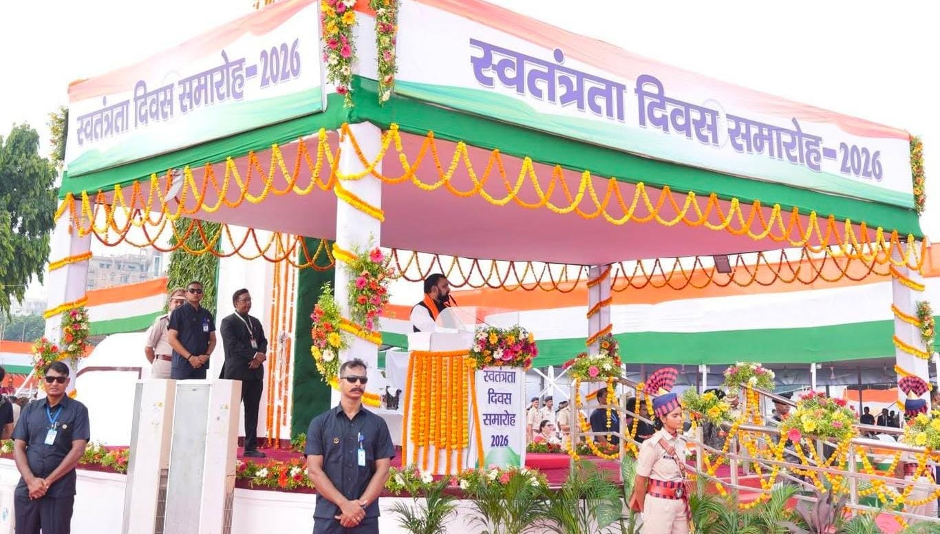 मुख्यमंत्री के रूप में सम्राट चौधरी ने गांधी मैदान में पहली बार तिरंगा फहराया।