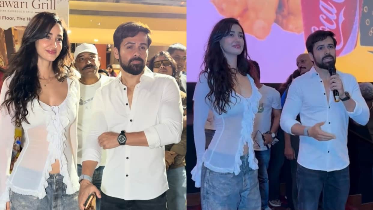 Awarapan 2 Stars Emraan Hashmi And Disha Surprise Fans By Suddenly Arriving At The Theatre Watch Video
